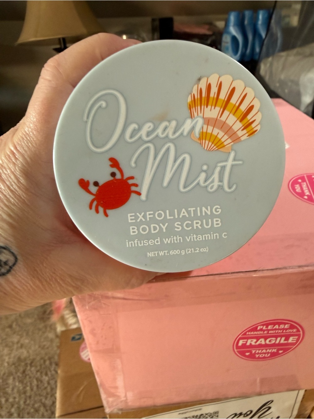 Ocean Mist Exfoliating Body Scrub - Light Blue